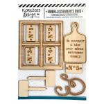 Découpes en bois La Maison de Jeanne #1 - 10 pcs