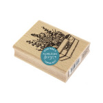 Tampon bois Caisse de fleurs - 6 x 8 cm