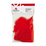 Plume décorative 8cm sachet de 10 - Rouge