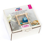 Coffret Fimo Porte-bijoux effet bois flotté