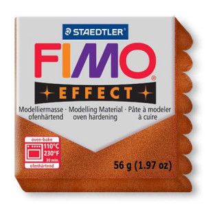 Pâte polymère Fimo Effect 56g - Cuivre