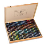 Pastels à l'écu coffret en bois - assortiment paysage 100 pièces