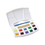 Peinture aquarelle 12 demi-godets