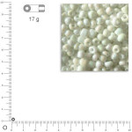 Perles de rocaille 2,6 mm opaques lustrées - Blanc lustré
