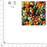 Perles de rocaille 2,6 mm opaques lustrées - Assorties
