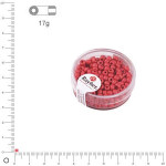 Rocaille Metallic dépoli - Rosé - Ø 2,6 mm x 17 g