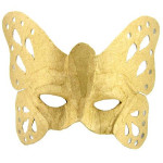 Masque papillon en papier mâché - 8 x 23,5 x 19,5 cm