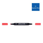 Marqueur double-pointe à encre à base d'alcool Créamarker - 72 - Bleu Napoleon