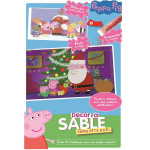 Livre Peppa fête noël - décor à sable coloré