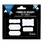 Matrices de découpe - Cinq étiquettes - 5 pcs