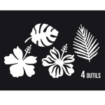 Dies Sweety Cuts - Sous les tropiques - 4 pcs