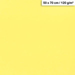 Feuille de papier Maya 50 x 70 cm 120 g/m² - Jaune paille