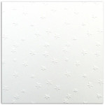 Papier Etoiles embossées sur fond blanc