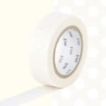 Masking Tape 1P Pois blanc gris 15 mm x 10 m