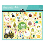 Gommette Maxi Book Stick thème Jardin 700 pcs