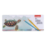 Crayon de couleur Boîte métal Tortue 45 pièces